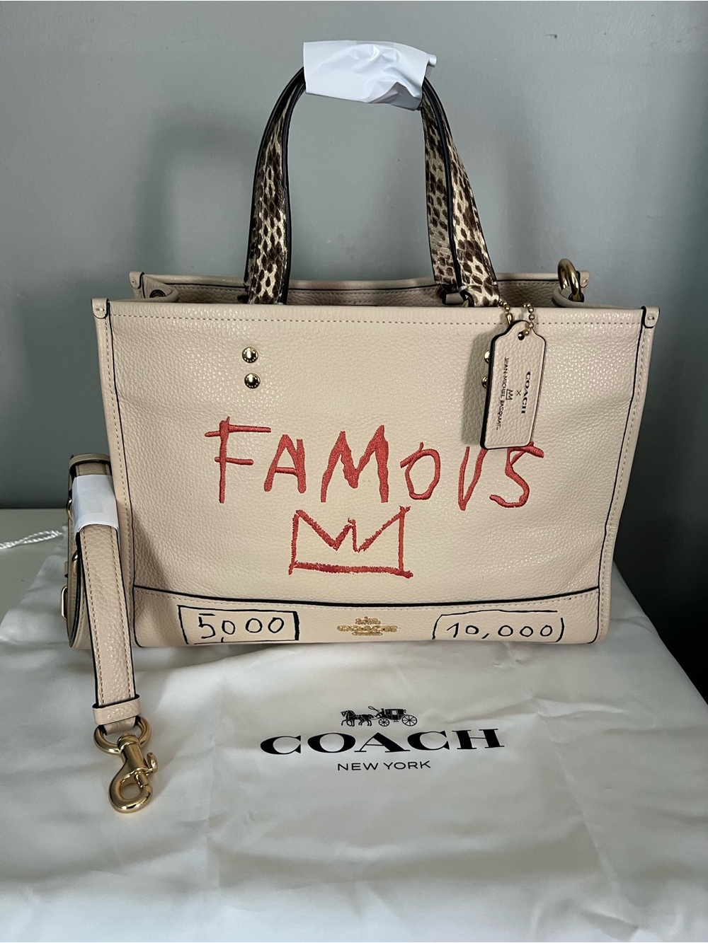COACH X JEAN-MICHEL BASQUIAT DEMPSEY CARRYALL